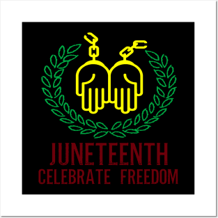 juneteenth celebrate freedom Posters and Art